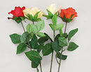 Rose halboffene Blüte 68cm extralang 4 Farben