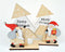 Holz-Wichtel und Santa mit Geschenkesack XL 14x9x 4cm, auf b