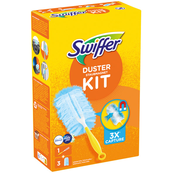 Swiffer Starterset (Griff + 3 Tücher) mit Febreze